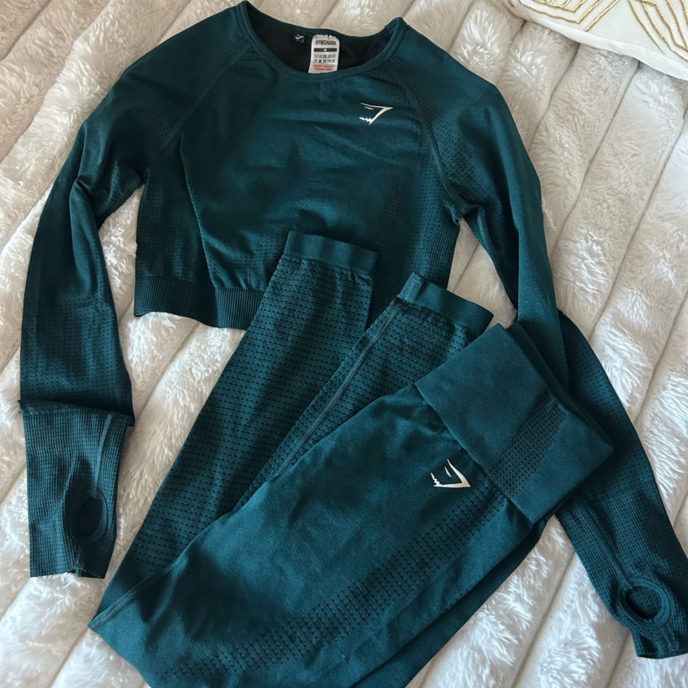 SOLD. Teal Gymshark Workout Set